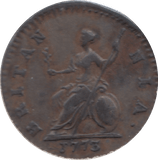 1773 FARTHING ( EF ) 23