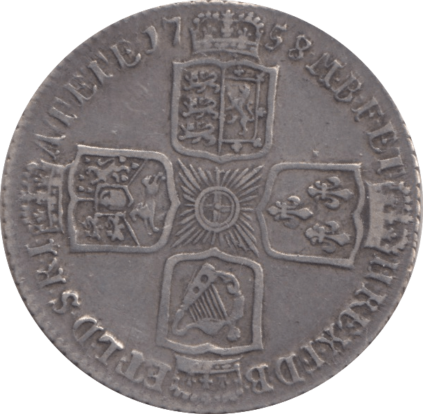 1758 SHILLING ( VF ) 1