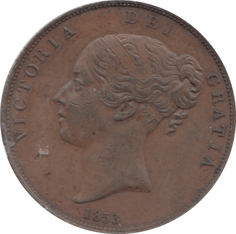 1853 PENNY ( FINE ) 24 - Penny - Cambridgeshire Coins