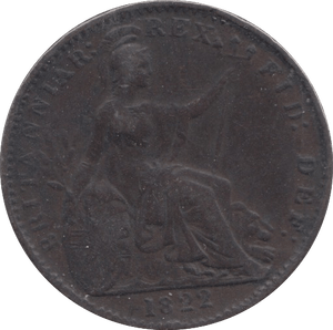 1822 FARTHING ( VF ) 1