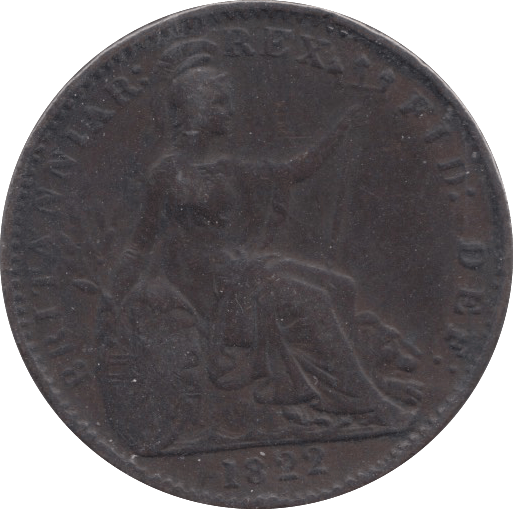 1822 FARTHING ( VF ) 1