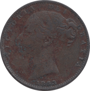 1853 FARTHING ( F ) 1 - Farthing - Cambridgeshire Coins