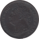 1822 FARTHING ( VF ) 1