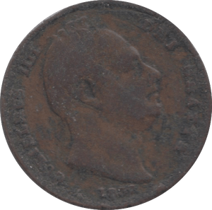 1837 FARTHING ( F ) 1 - Farthing - Cambridgeshire Coins