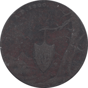 1800 CONDER HALFPENNY TOKEN CASTLE AND SPADE BANK OF ENNISCORTHY  ( REF 18 )