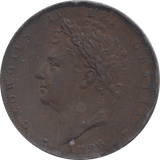 1826 FARTHING ( VF ) - Farthing - Cambridgeshire Coins