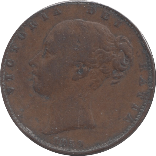 1839 FARTHING ( FAIR ) - Farthing - Cambridgeshire Coins