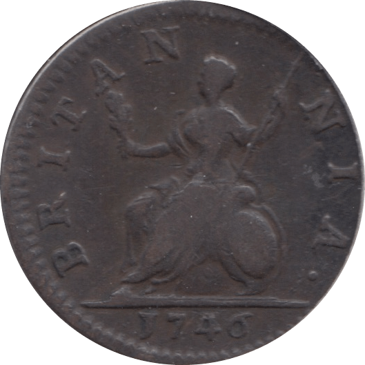 1746 FARTHING ( VF )