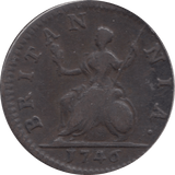 1746 FARTHING ( VF )