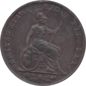 1843 FARTHING ( FAIR ) - Farthing - Cambridgeshire Coins