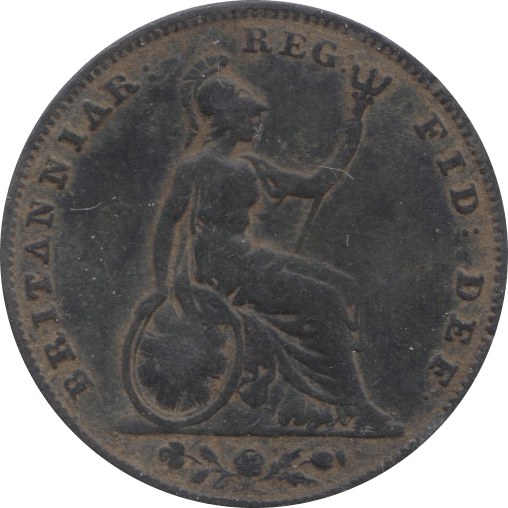 1853 FARTHING ( FAIR ) - Farthing - Cambridgeshire Coins