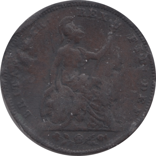 1828 FARTHING ( FAIR ) - Farthing - Cambridgeshire Coins