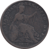 1821 FARTHING ( FAIR )