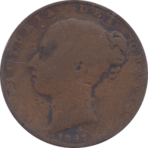 1847 FARTHING ( FAIR ) - Farthing - Cambridgeshire Coins