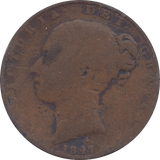 1847 FARTHING ( FAIR ) - Farthing - Cambridgeshire Coins