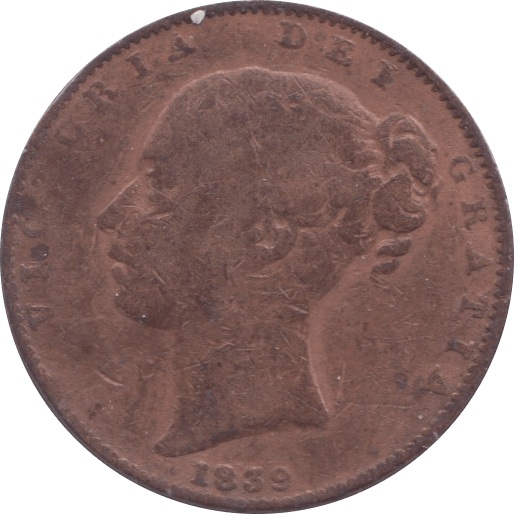 1839 FARTHING ( FAIR ) - Farthing - Cambridgeshire Coins