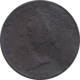 1828 FARTHING ( FAIR ) - Farthing - Cambridgeshire Coins