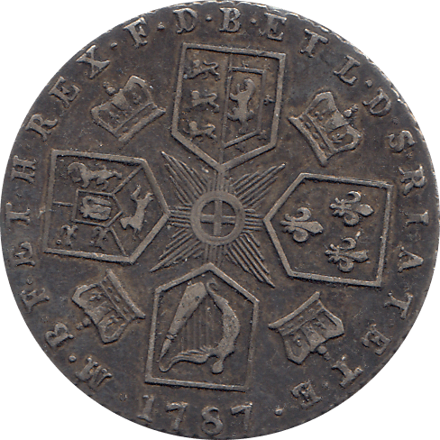 1787 SIXPENCE ( GVF )