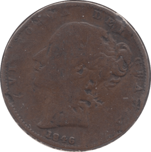 1846 FARTHING ( FAIR ) 2 - Farthing - Cambridgeshire Coins