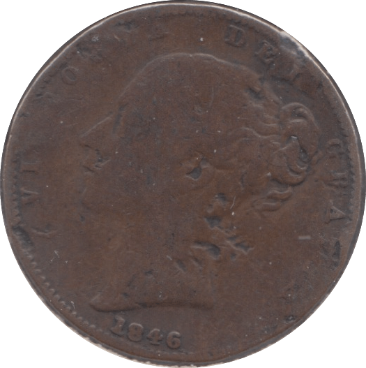 1846 FARTHING ( FAIR ) 2 - Farthing - Cambridgeshire Coins