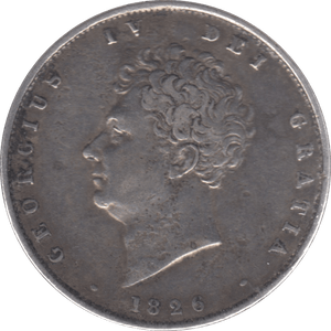 1826 HALFCROWN ( GVF ) 6 - Halfcrown - Cambridgeshire Coins