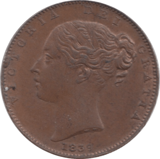 1839 ISLE OF MAN FARTHING - WORLD COINS - Cambridgeshire Coins