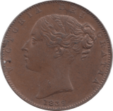 1839 ISLE OF MAN FARTHING - WORLD COINS - Cambridgeshire Coins