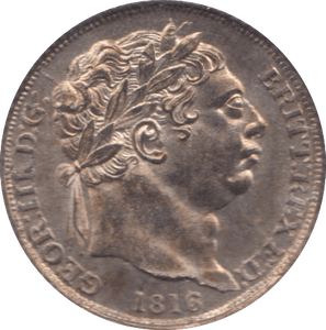 1816 SIXPENCE ( BU )