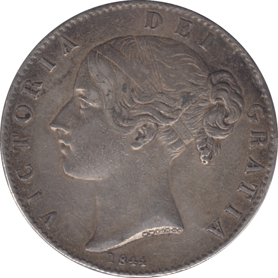 1844 CROWN ( GVF ) - Crown - Cambridgeshire Coins