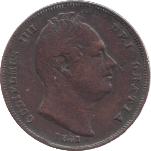 1831 FARTHING ( FINE ) 3 - Farthing - Cambridgeshire Coins