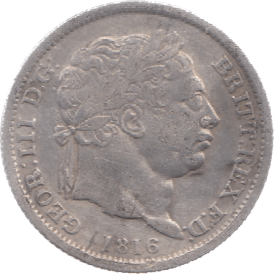 1816 SIXPENCE ( VF ) 9