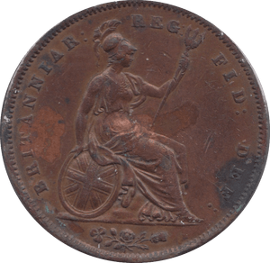 1851 PENNY ( GVF ) 3 - Penny - Cambridgeshire Coins