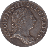 1763 MAUNDY THREEPENCE ( EF )