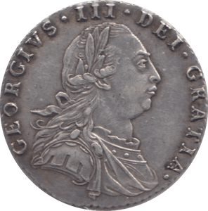 1787 SIXPENCE ( EF )