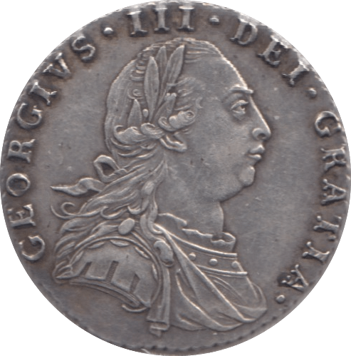 1787 SIXPENCE ( EF )