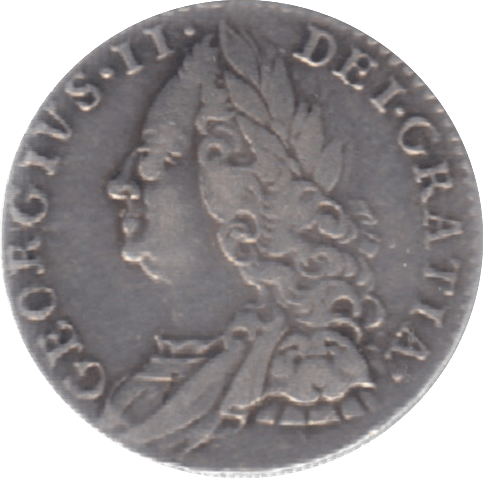 1758 SIXPENCE ( VF ) 9