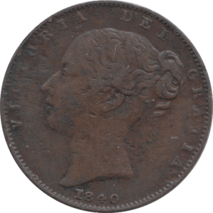 1840 FARTHING ( FINE ) 2 - Farthing - Cambridgeshire Coins