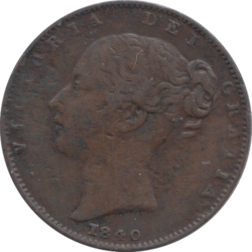 1840 FARTHING ( FINE ) 2 - Farthing - Cambridgeshire Coins