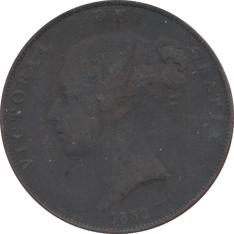 1853 PENNY ( FAIR ) 3 - Penny - Cambridgeshire Coins