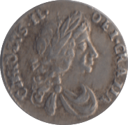 1683 MAUNDY ONE PENNY CHARLES II ( GVF )