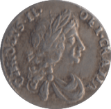 1683 MAUNDY ONE PENNY CHARLES II ( GVF )