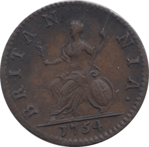 1754 FARTHING ( GVF ) 3