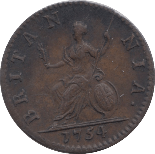 1754 FARTHING ( GVF ) 3