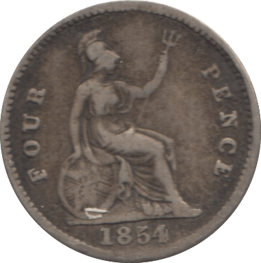 1854 FOURPENCE ( FAIR ) 1 - Fourpence - Cambridgeshire Coins