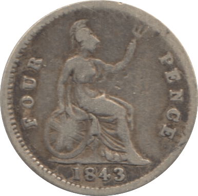 1843 FOURPENCE ( NF ) 1 - Fourpence - Cambridgeshire Coins