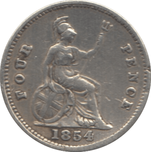 1854 FOURPENCE ( GF ) 1 - Fourpence - Cambridgeshire Coins