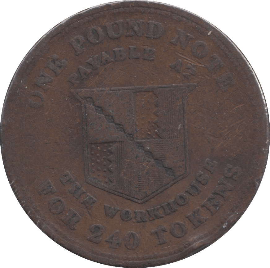 1813 PENNY TOKEN BIRMINGHAM WORKHOUSE REF 332