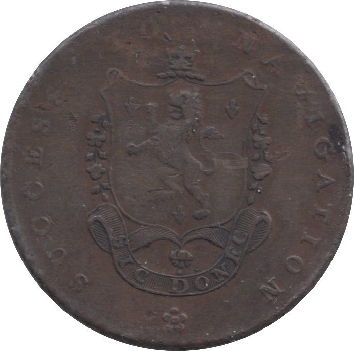 1793 HALFPENNY TOKEN SUCCESS OF NAVIGATION REF 312