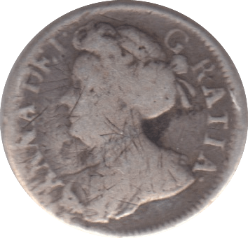 1708 MAUNDY TWOPENCE ( FINE )