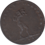 1793 HALFPENNY TOKEN SUCCESS OF NAVIGATION REF 312